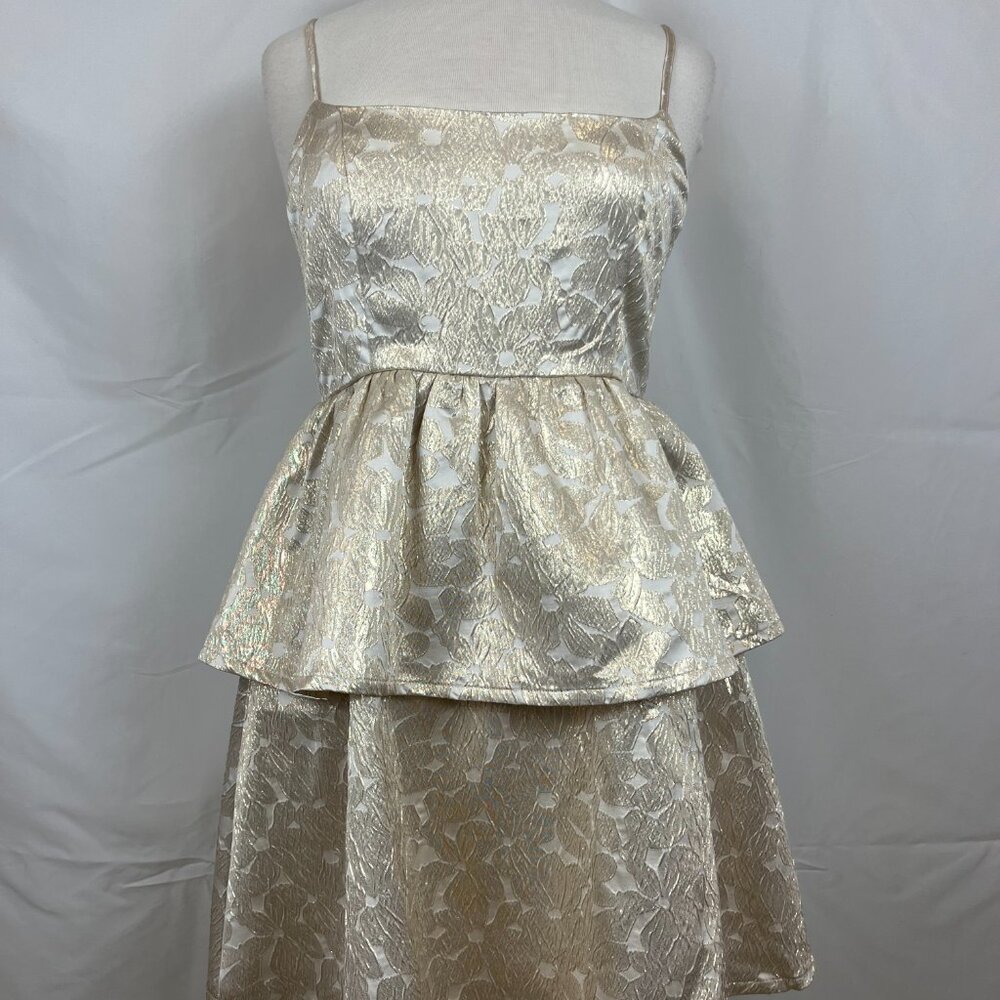 TCEC Gold Brocade Dress w/bow